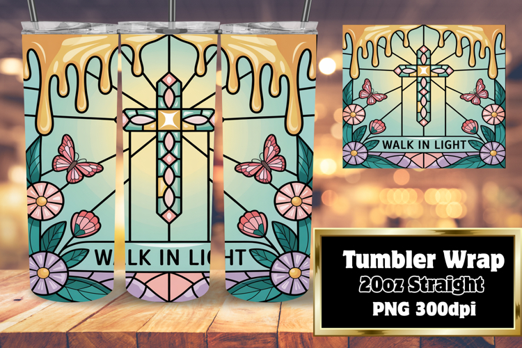 GREAT GIFT 20oz Tumbler Wrap , Christian