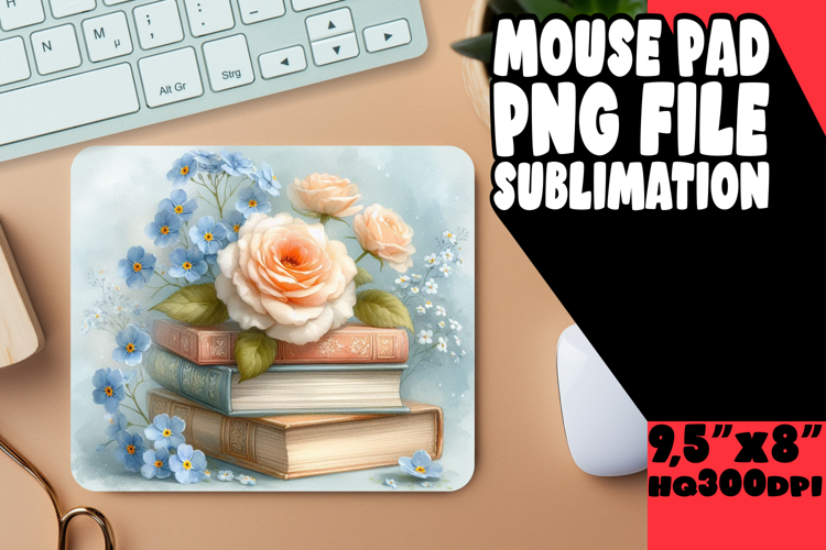 Whimsical Mouse Pad Design Sublimation, Books