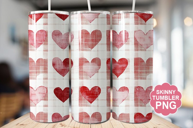 Valentine Flannel Tumbler | Valentine Tumbler Wrap example image 1