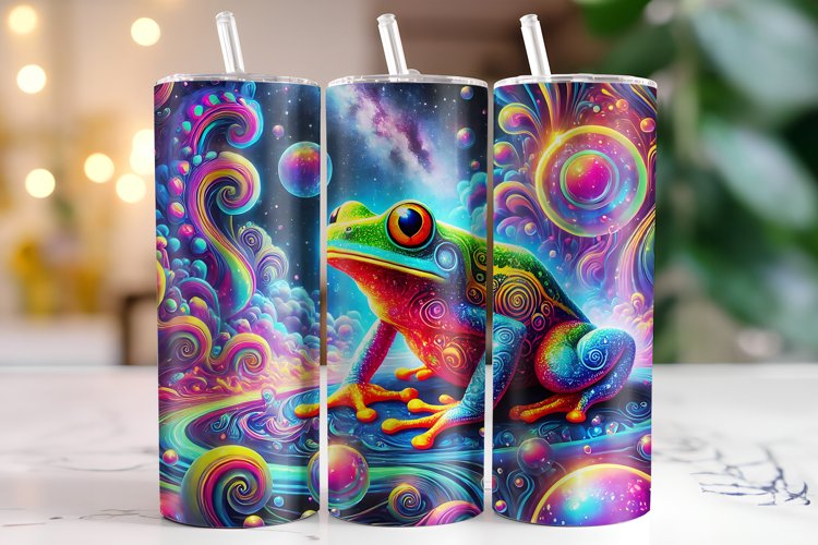 Frog Tumbler Wrap | Sublimation | Tumblers example image 1