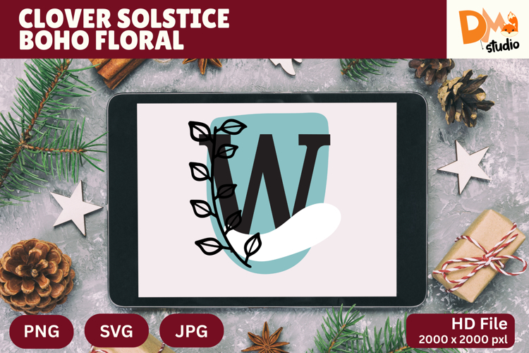 Floral Letter Svg Image 24