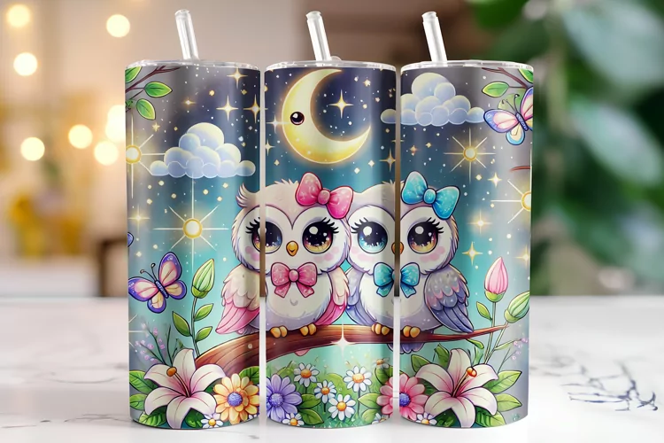 Owl Tumbler Wrap | Sublimation | Tumblers