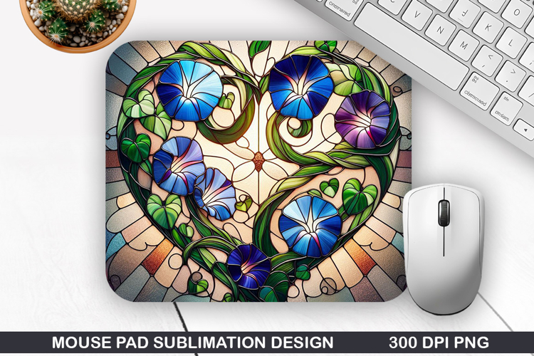 Flower Mouse Pad Sublimation, Spring Flower Mouse Pad PNG