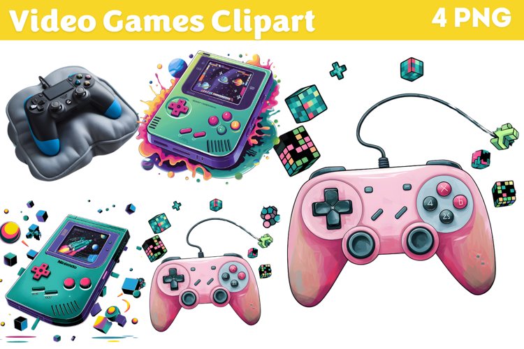 Video Games Clipart PNG example image 1