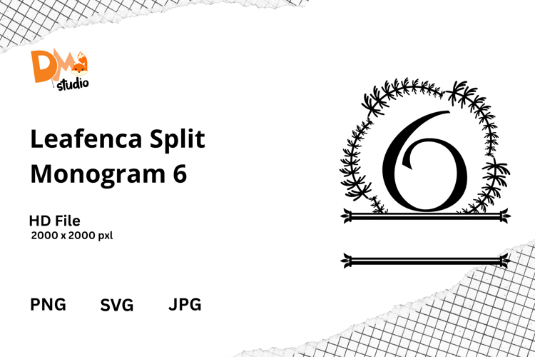 Floral Monogram Letter Svg Image 3