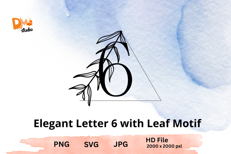 Leaf Monogram Svg Image 17