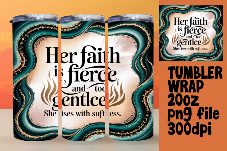 Custom 20oz Tumbler Wrap Download , Religious
