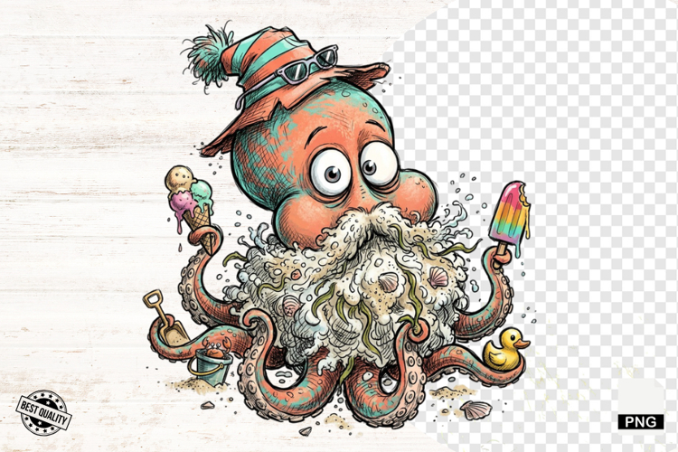 Octopus Cartoon Image 16