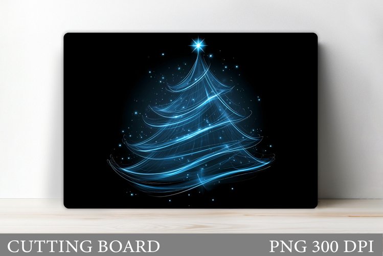 Christmas Tree Cutting Board. Christmas Tree Sublimation example image 1