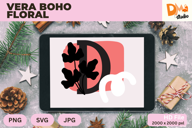 Boho Floral Svg Image 12