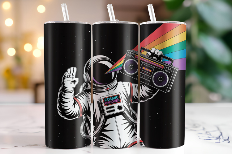 Astronauts Tumbler Wrap | Sublimation | Tumblers