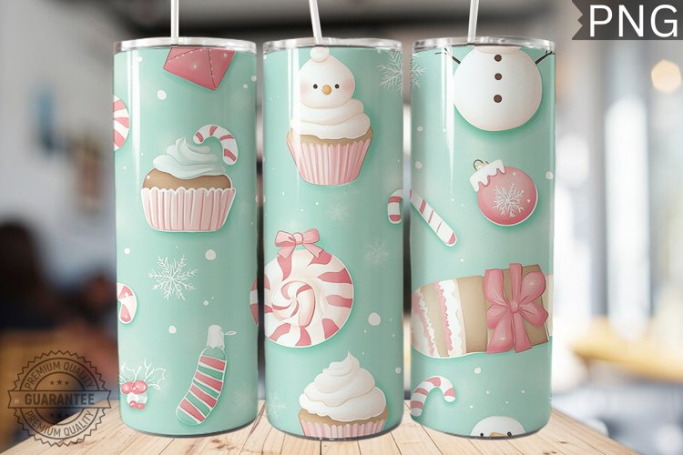 Christmas Tumbler Warp - High Quality 300 Dpi