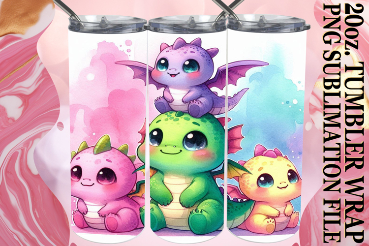 Joyful vibes 20oz tumbler wrap, Cute Animals