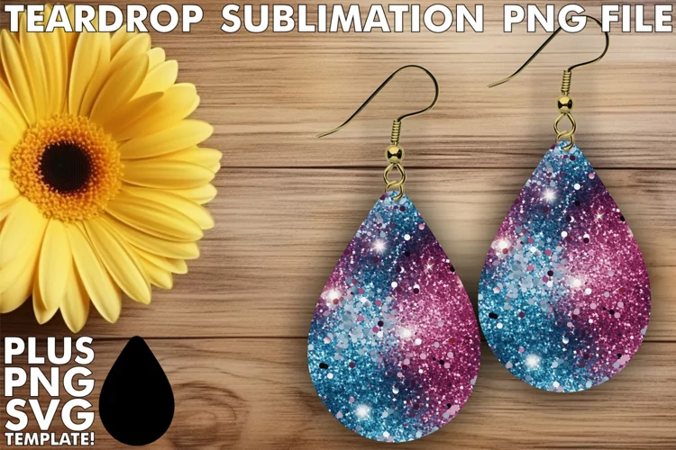 Sparkling Black and Gold Teardrop Earring Collection