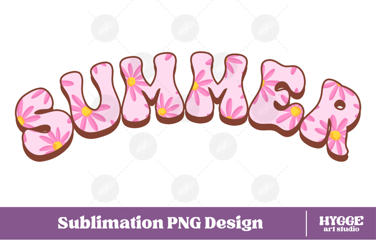 Floral Summer Png Retro Flowers Sublimation Daisy Daisies