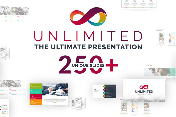 Unlimited Business Project Asset Powerpoint Template example image 1