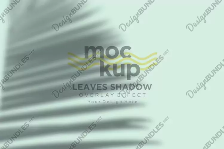 Leaves Shadow Overlay Effect Mockup