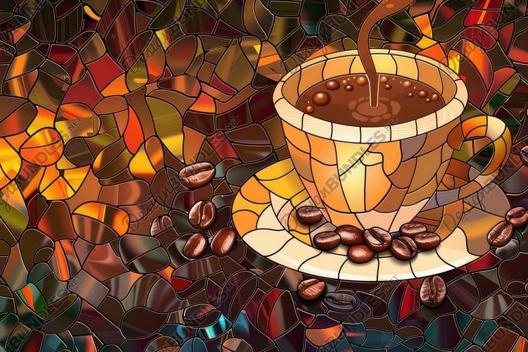 Stained Glass Texture Image 3