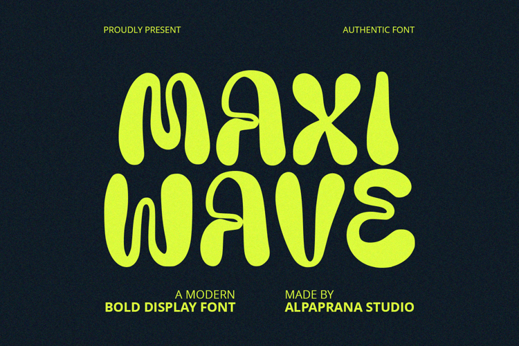 Maxi Wave - Display Font