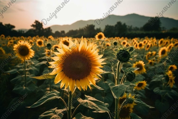Sunflower Clipart Image 3