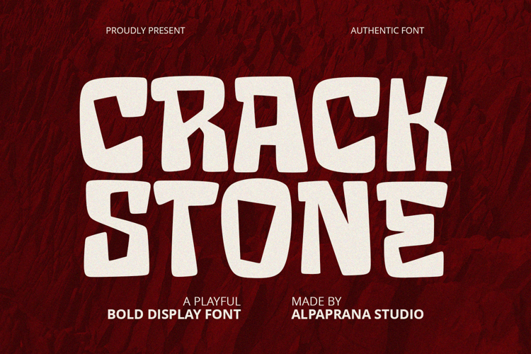 Crack Stone - Display Font