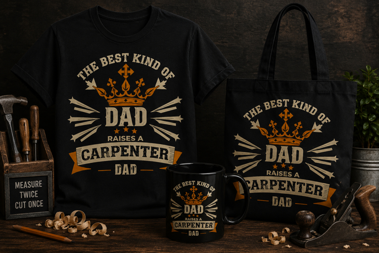 The Best Kind of Dad Carpenter PNG | Vintage Dad Design