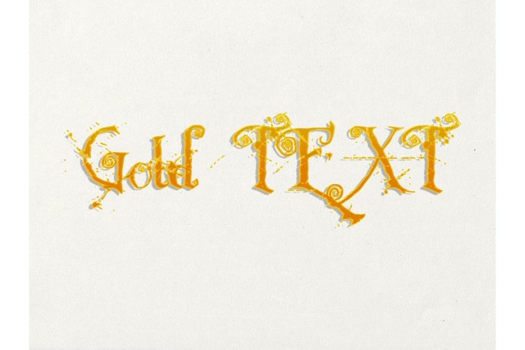 Gold Text Effect Photoshop Image 7