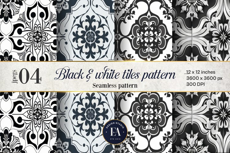 Black And White Scrapbook Paper Image 3