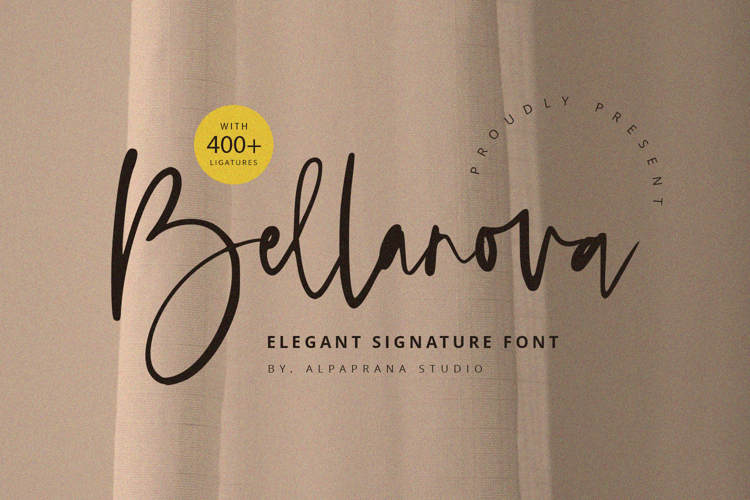Bellanova - Signature Font