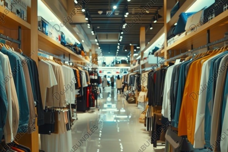 Modern Clothing Store Background example image 1