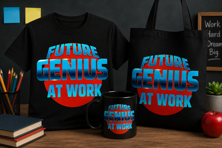 Future Genius at Work PNG, School Bus Teacher Classroom Desi
