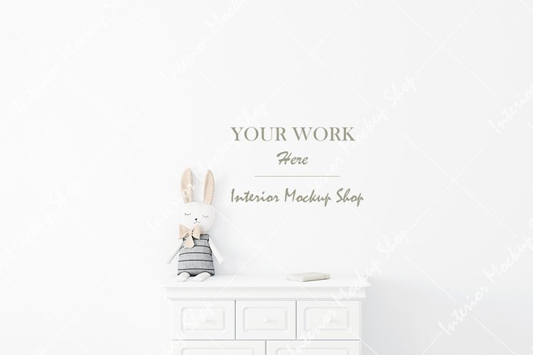 Blank wall mockup, Kids mockup