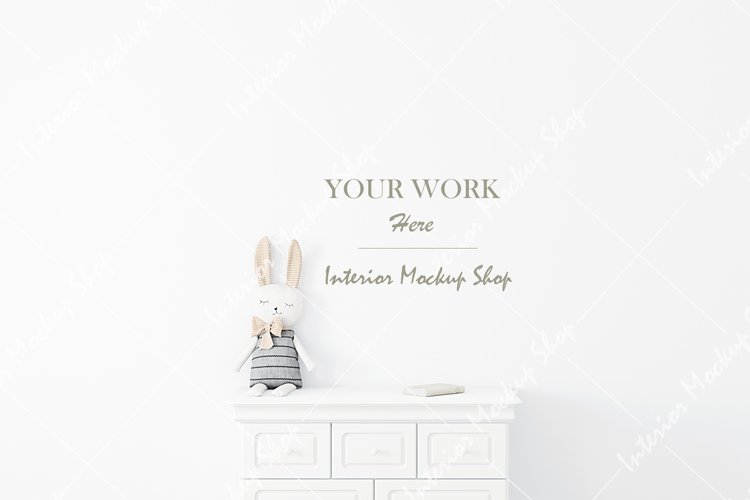 Blank wall mockup, Kids mockup example image 1