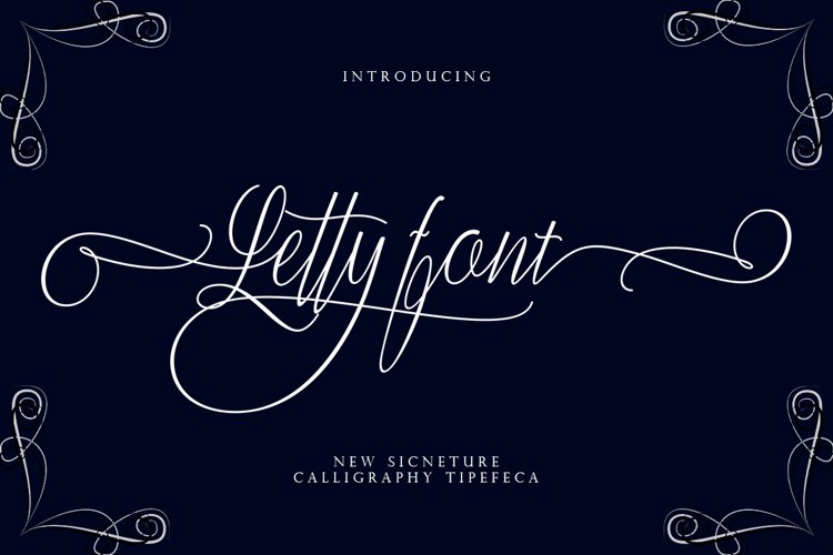 Letty font example image 1