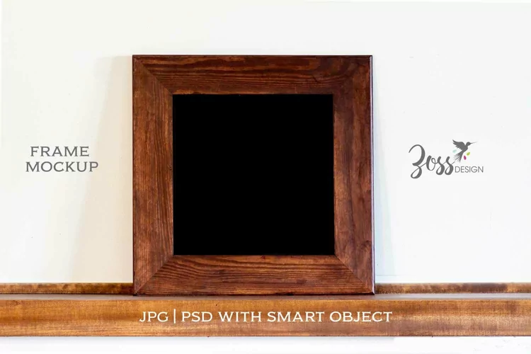 frame mockup for signs psd and jpg