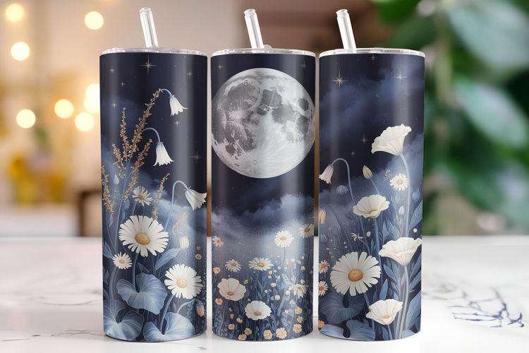 Halloween Moon Tumbler Wrap | Sublimation | Tumblers