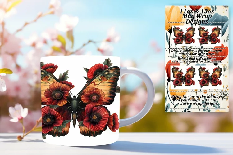 Vibrant Butterfly Mug