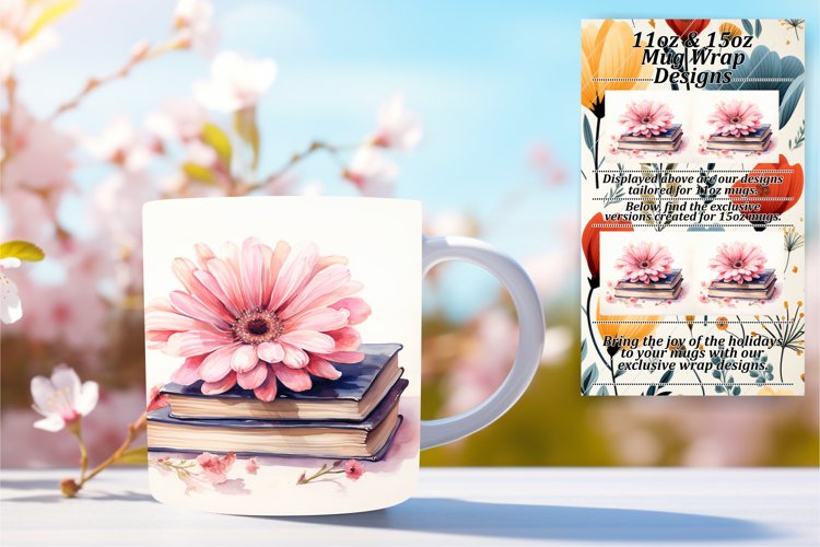 Whimsical Watercolor Mug Sublimation example image 1