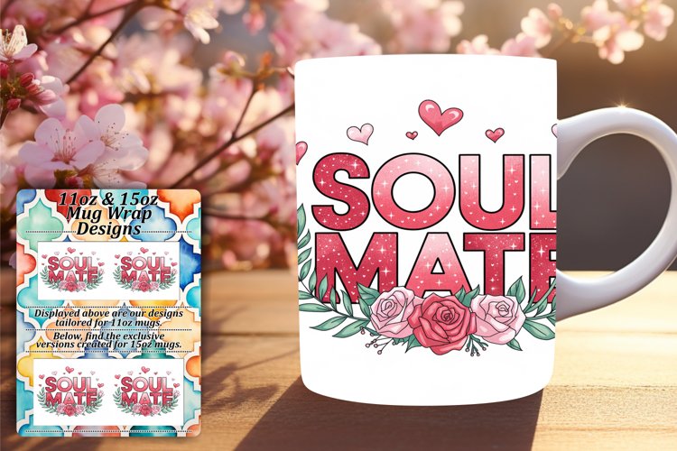 Sublime 11oz Mug Wrap Png Template , Valentines