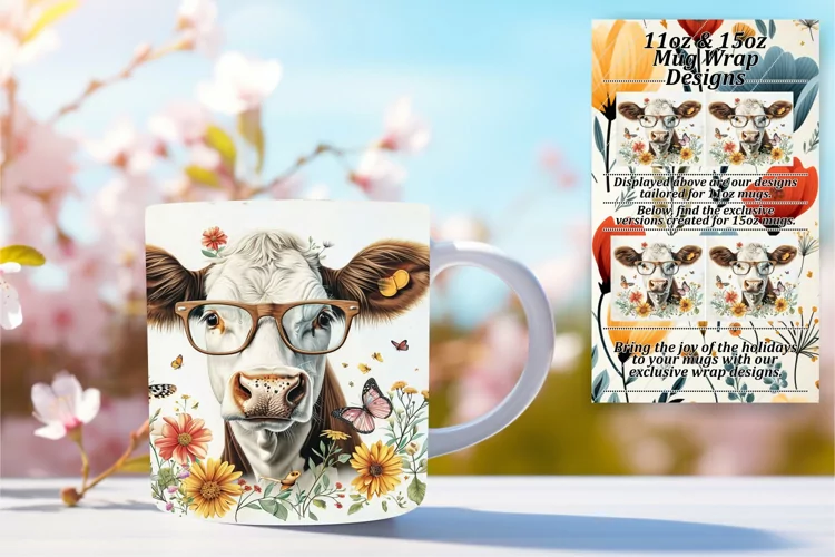 Springtime Cow Delight Sublimation