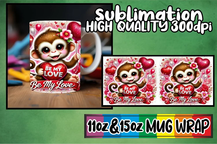 Magical mornings 11oz 15oz sublimation wrap, Valentines
