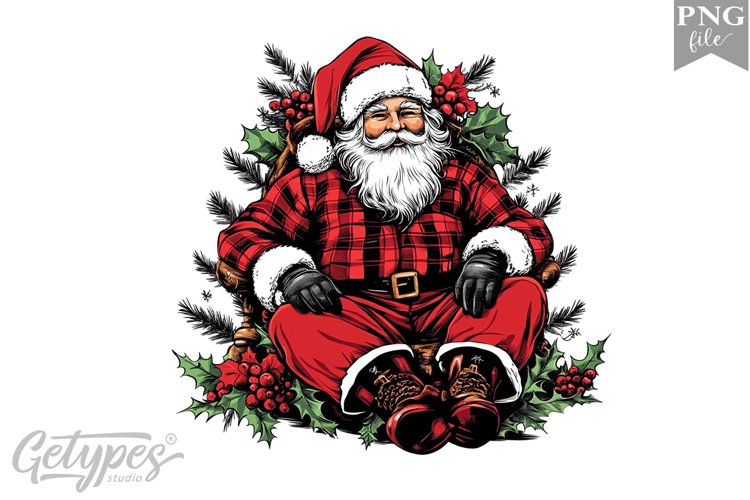 Santa Christmas Clipart Image 13