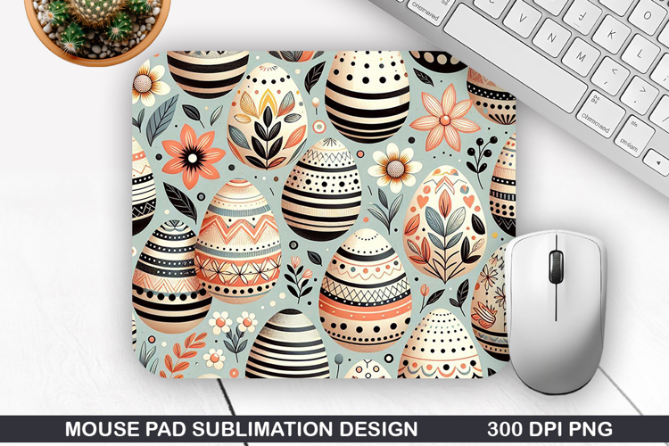 Easter Eggs Mouse Pad Sublimation, Easter Mouse Pad PNG