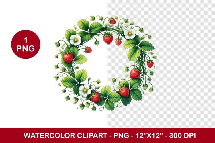 Watercolor Wreath Png Image 5