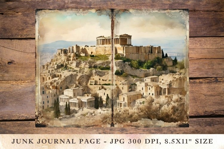 Printable Junk Journal Pages greece