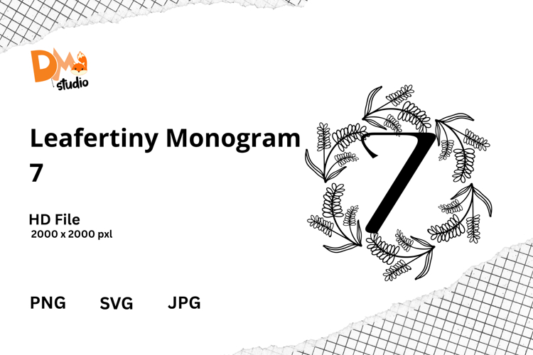 Floral Monogram Letter Svg Image 19