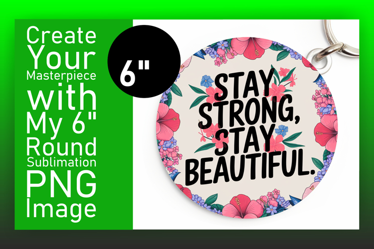 Lovely Round Design for Keychains , Religious
