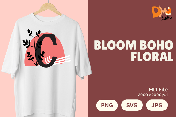 Boho Floral Svg Image 7