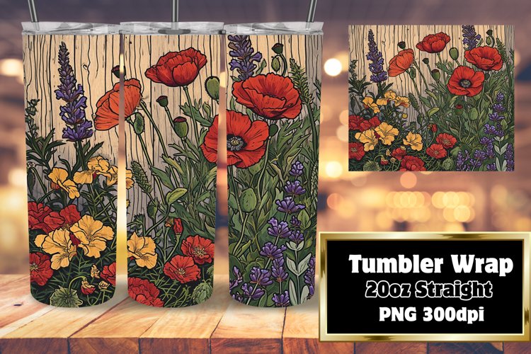 Classic Blossom Tumbler Wrap - 20oz Collection example image 1