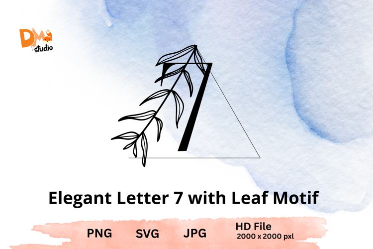 Leaf Monogram Svg Image 18